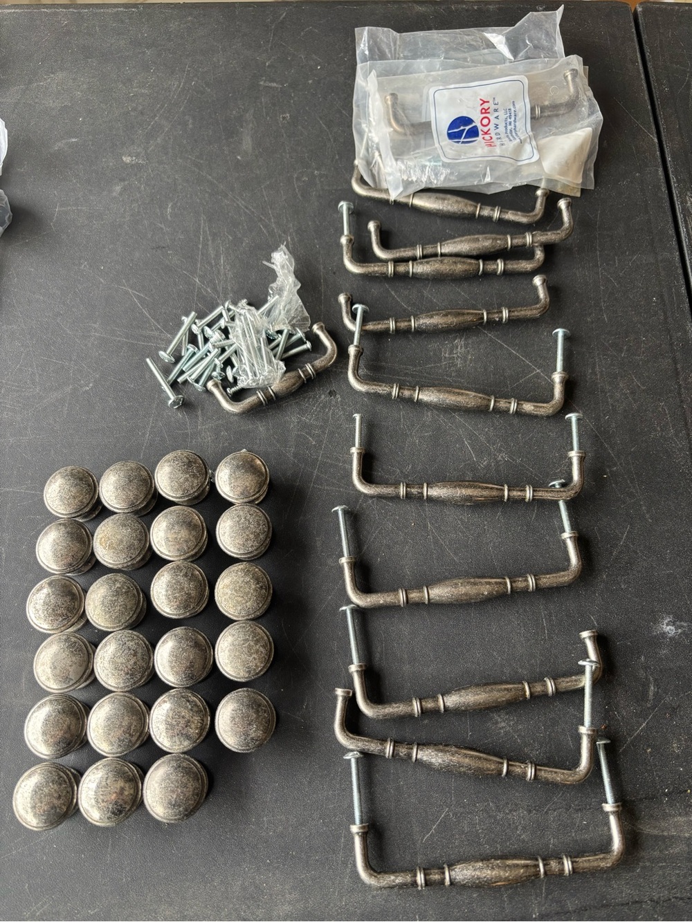 36pc set of cabinet hardware